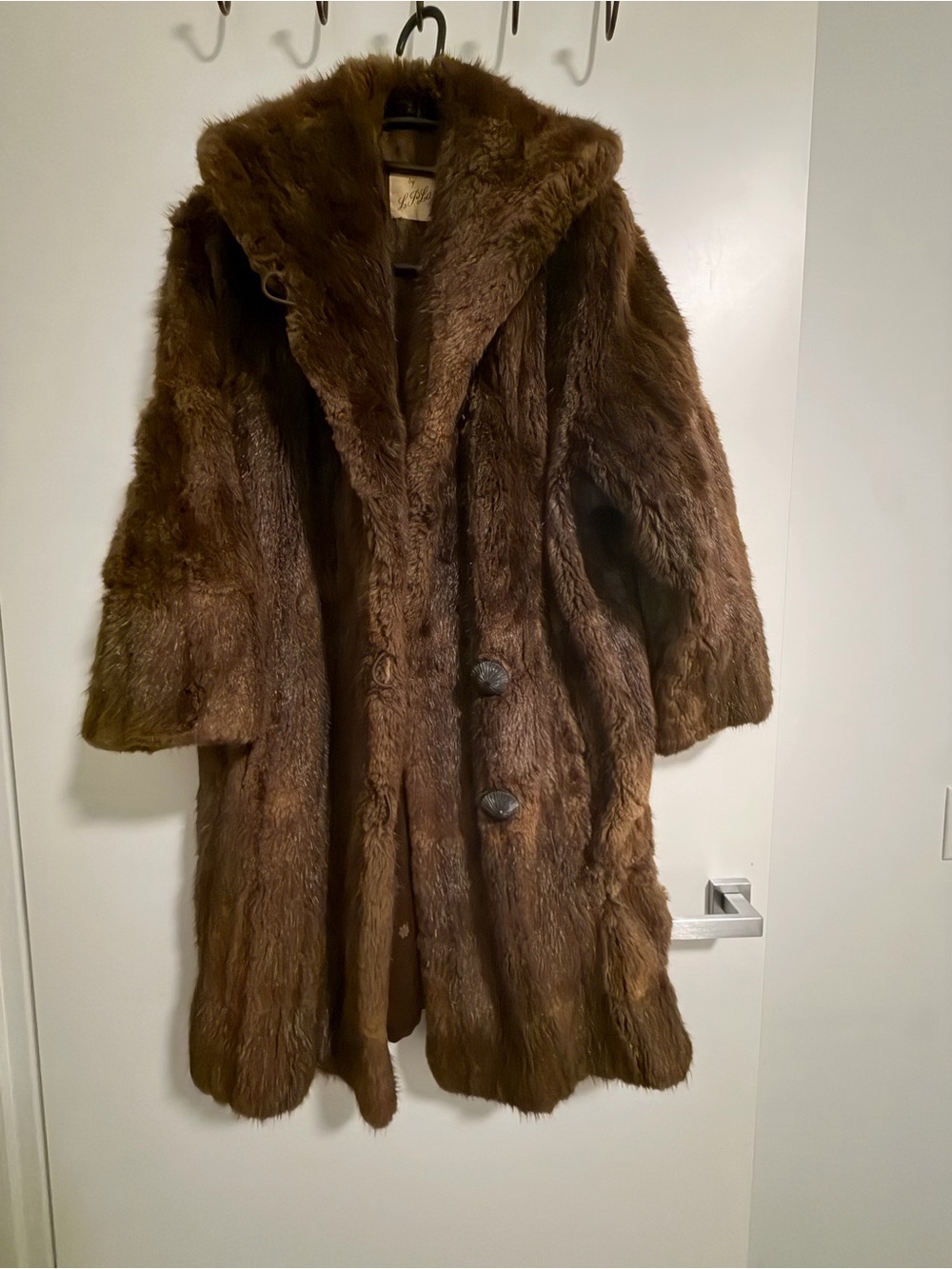 Genuine Brown mink fur Coat - Women's Luxury Winter Coat
